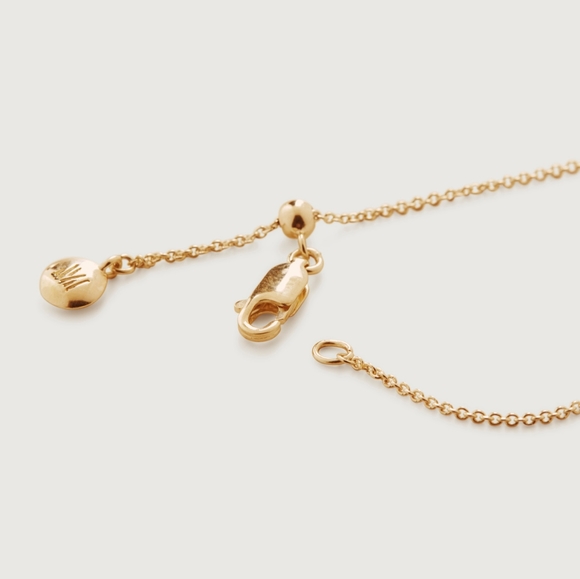 Monica Vinader Nura Tiny Fine Chain Engravable Bracelet - Picture 4 of 10